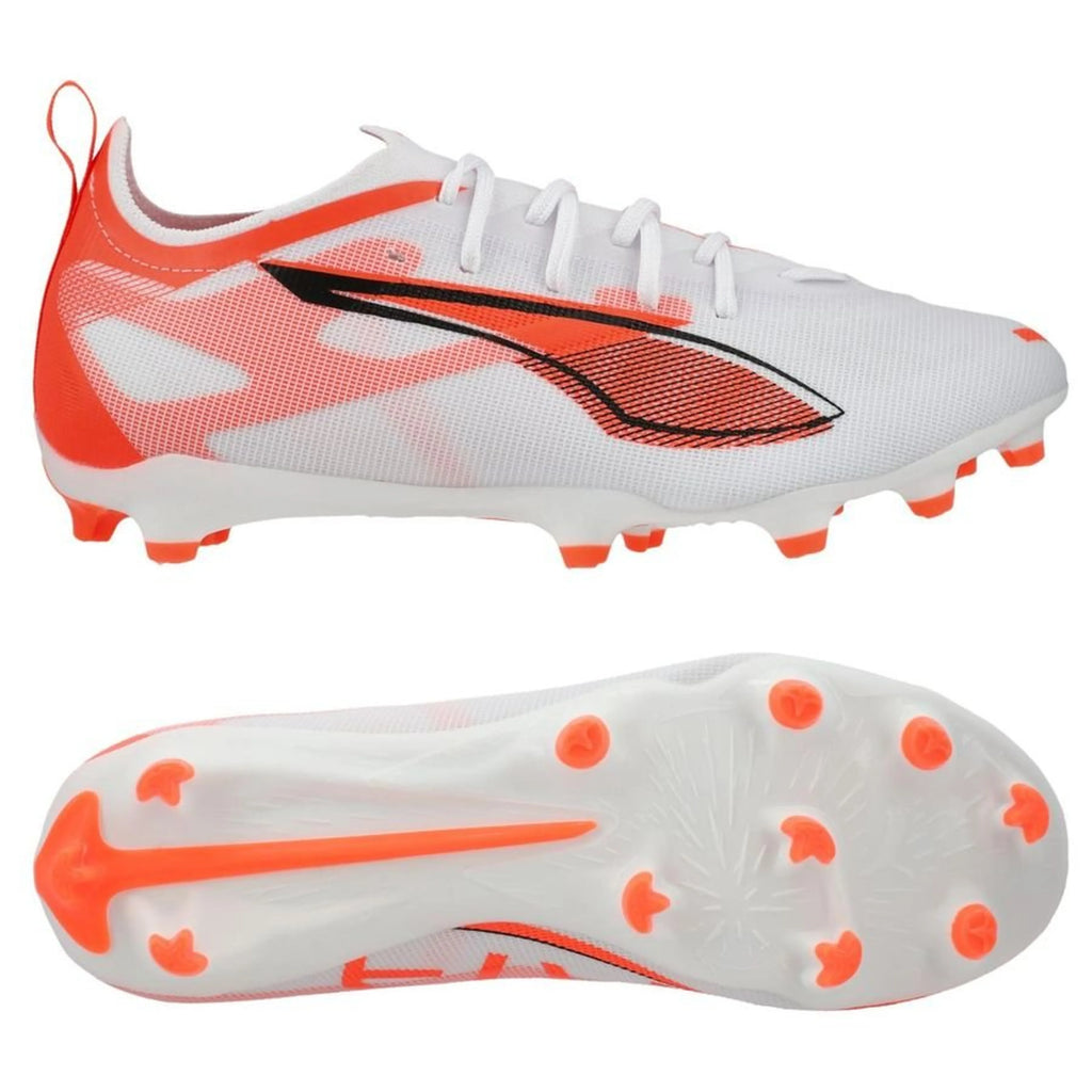 PUMA ULTRA 5 PRO FG/AG UNLIMITED - WEISS/SCHWARZ/ROT KINDER