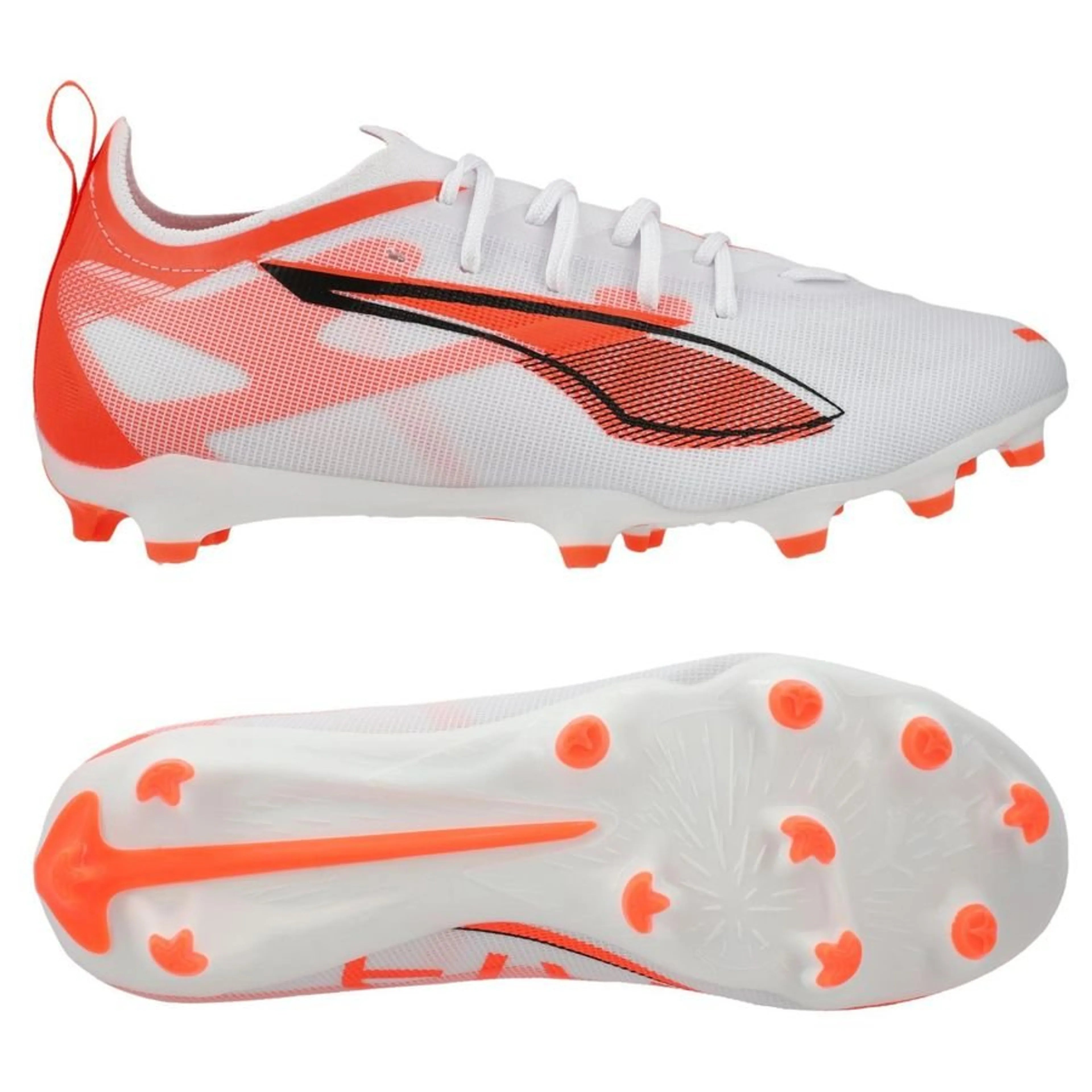 PUMA ULTRA 5 PRO FG/AG UNLIMITED - WEISS/SCHWARZ/ROT KINDER