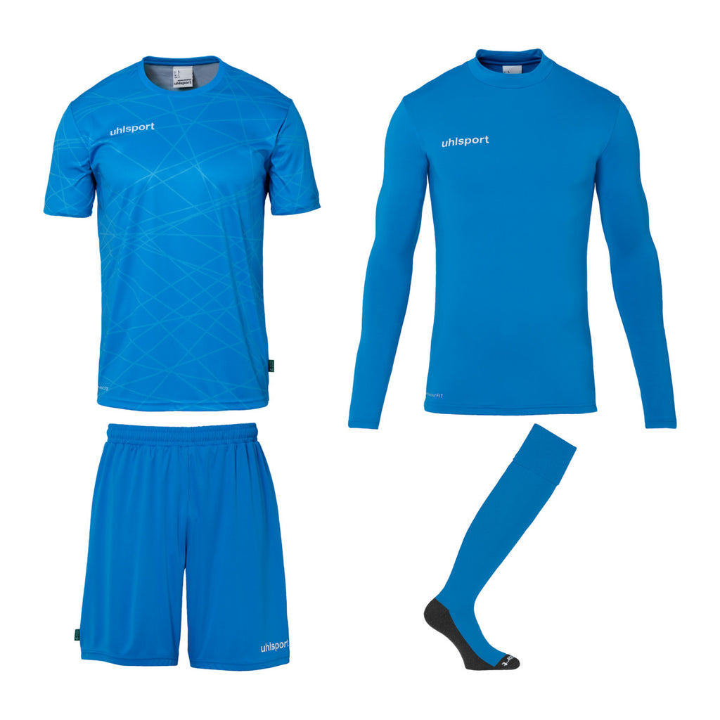 Uhlsport Prediction Torwart Set blau