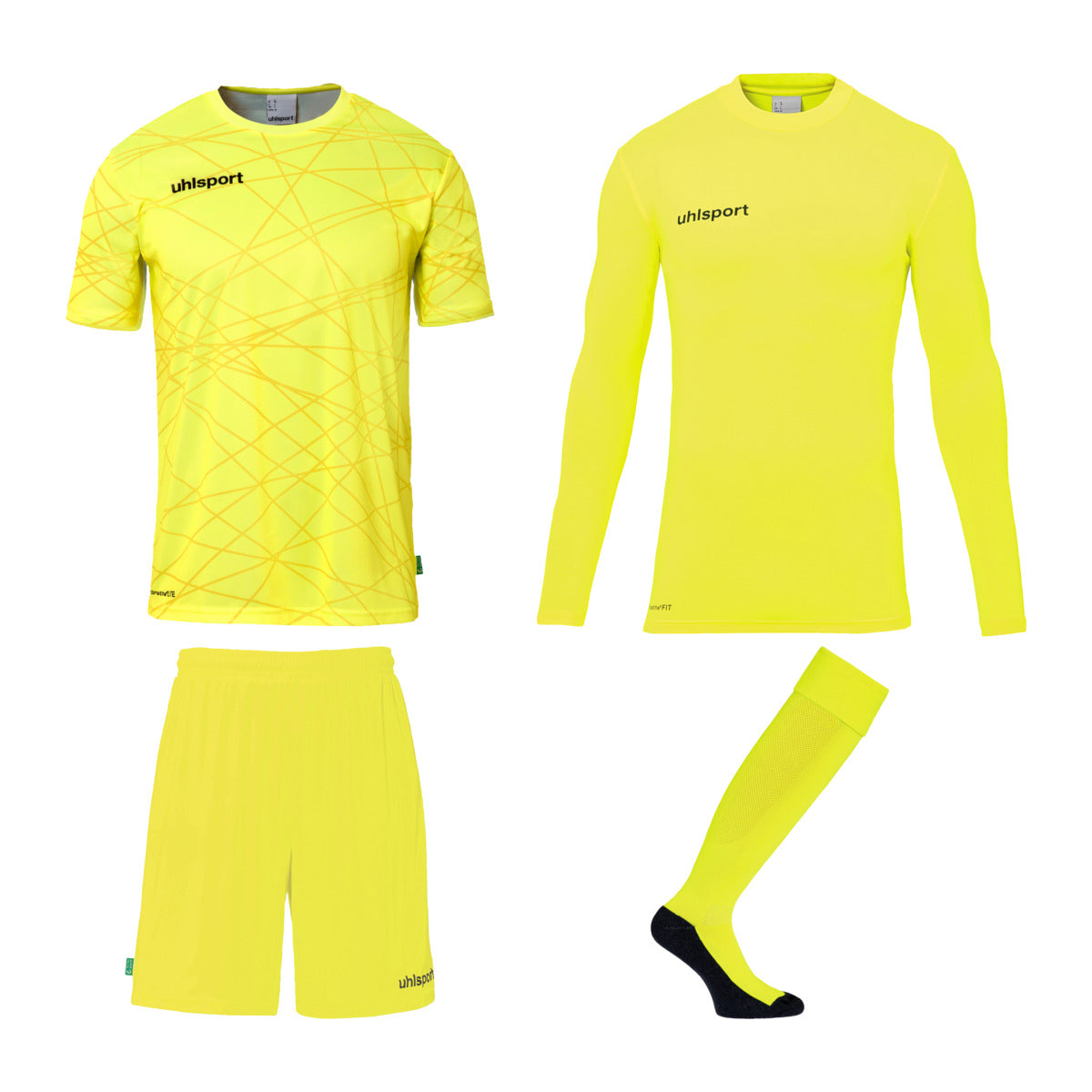 Uhlsport Prediction Torwart Set gelb