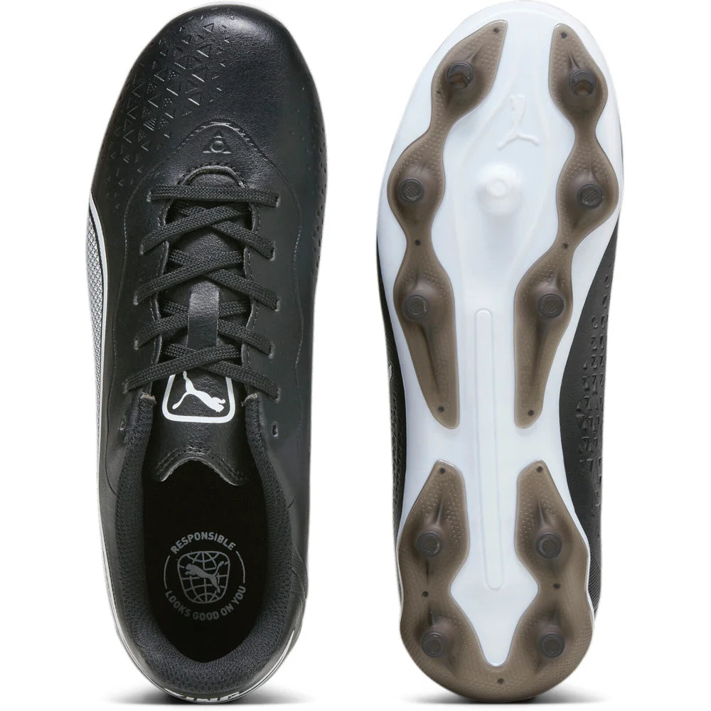 Puma Kinder Rasenschuhe KING MATCH FG/AG Jr Black Puma White
