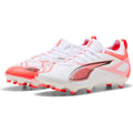 Puma Kinder Rasenschuhe ULTRA 5 MATCH FG/AG Jr White Black Glowing Red