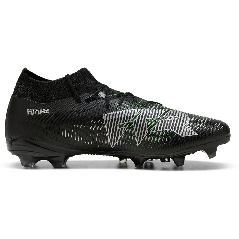 Puma Herren Rasenschuhe FUTURE 8 MATCH FG/AG PUMA Black-PUMA Silver-Fluo Green
